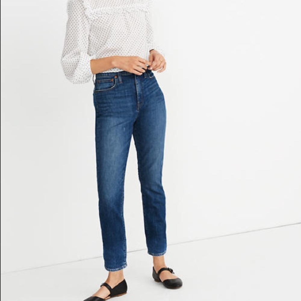 NWT Madewell high rise slim crop boy jean 26